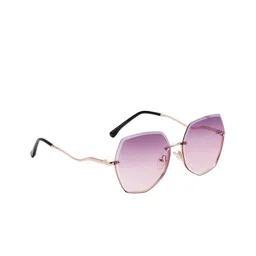 KOSCH ELEMENTE Women Butterfly Sunglasses with UV Protected Lens KST 23855 C4-Gold /Brown-50