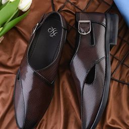 House of Pataudi Men Peshawari Shoe Style Sandals-picture-48