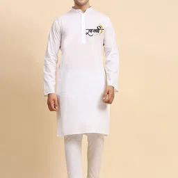 Moda Rapido Men Printed Regular Pure Cotton Kurta with Pyjamas-picture-29