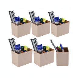 Aura Brown 6 Pieces Pen Holder-11