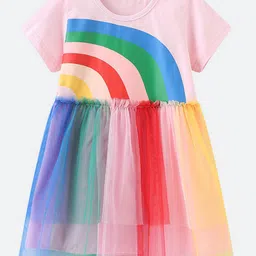 Oh Rare Girl Striped Round Neck Fit & Flare Dress-picture-55