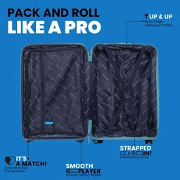 Polo Class Set Of 2 Textured Hard-Sided Trolley Bag With Vanity image 2