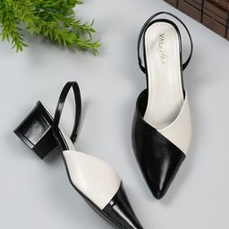VALIOSAA Printed Block Pumps with Bows image 1