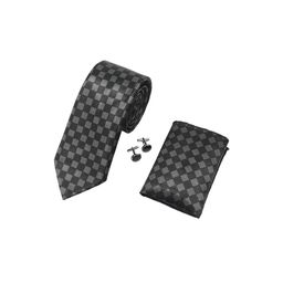 RARE COMBEE GROUP Men Accessory Gift Set of Necktie with Pocket Square & Cufflinks-image-44
