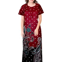 AAKARSHANA CREATION Women Printed Cotton Nightdress-image-53