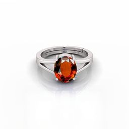 GenZcomplex Silver-Plated Brass Garnet Finger Ring-picture-32