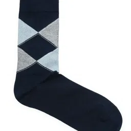 Arrow Men Geometric Patterned Pure Cotton Calf-Length Socks-picture-31