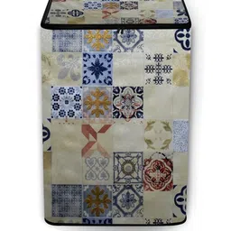 The Furnishing Tree Washing Machine Cover Mosaic Pattern Yellow Compatible for Whirlpool 6.2 Kg Ful-51