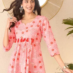 AHIKA Women Floral Printed Peplum Top-image-84