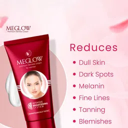 MEGLOW Set Of 4 Instant Glow Face Wash & Face Cream image 3