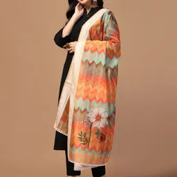 Kaizen TEXO FAB Ethnic Motifs Printed Dupatta image 2