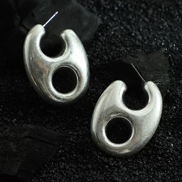 SOHI Contemporary Hoop Earrings-image-9