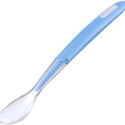 Soft Silicone Gel Tip Baby Infant Feeding First Stage Training Spoon (Blue)- Silicone-24