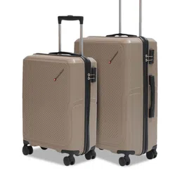 SWISS MILITARY Set Of 2 Calvin Textured Hard-Sided TrolleyBags-14