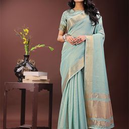 Pandadi Saree Woven Design Zari Organza Sarees-image-91