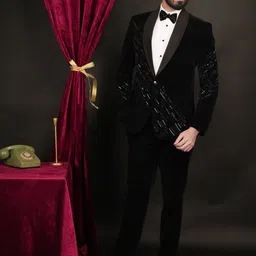 sven suits Slim-Fit Single-Breasted Four-Piece Suit-image-27
