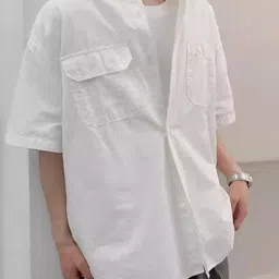 StyleCast Men Spread Collar Solid Relaxed Fit Casual Shirt-image-52