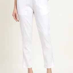 ZARI Women Jaipur Cotton Viscsoe Pant with Side Lace-image-7