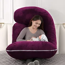Pregnancy G & J Shape for Pregnant/Maternity Back Pain Relief, & Belly Support Polyester Fibre Solid Pregnancy Pillow Pack of 1-image-37
