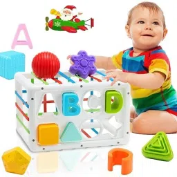 Baby First's Block Shape Sorter Colors ABCD Shape Activity Learning Toy-picture-9