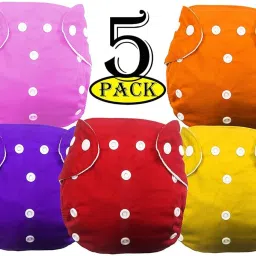 Washable, Adjustable, Pocket Cotton Cloth Diapers for Newborns Babies-13