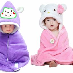 Animal Single Hooded Baby Blanket forMild Winter-image-27