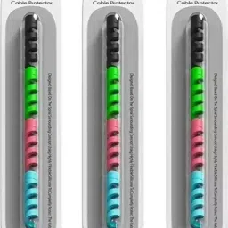 Cysto Spiral Charger Cable Protector Wire Data Cable Saver Charging Cord Multi purpose Cable Protector-image-7