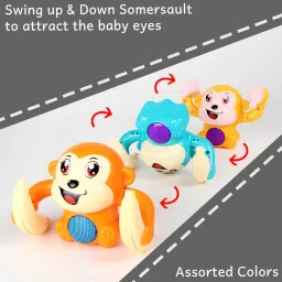 Happy Tunes Monkey Roller Toy with Clapping Activation-picture-26