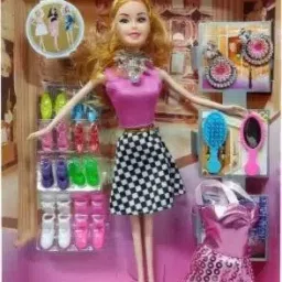 Baby Fashion Doll With Shoes & Fashion Accessories Kit-14
