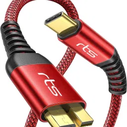 jihaan Type C USB C Micro B External Hard Disk Drive Hdd cable wire USB 3.1 Compatible 4.5 inch USB Type C to Micro-B USB 3.0 Cable-12