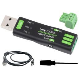Waveshare USB To CAN Adapter Model A STM32 CAN Adapter Multi-System Compatible USB To CAN Adapter CAN Baud Rate 5kbps~1Mbps Is Configurable, Support Windows XP/7/8/10/11 and Linux Systems - RS8324Waveshare USB To CAN Adapter Model A STM32 CAN Adapter Multi-System Compatible USB To CAN Adapter CAN Baud Rate 5kbps~1Mbps Is Configurable, Support Windows XP/7/8/10/11 and Linux Systems - RS8324-0