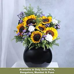 Sunflower and Carnation Delight-24