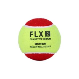 Tennis Cricket Ball Medium Weight 80g Durable & Bouncy Yellow Red-image-7