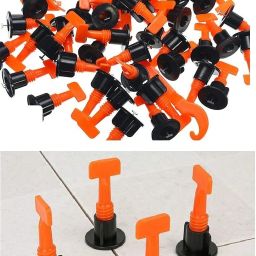 50 PCS Tile Leveling System Jack With Tiles Spacers 3mm (1) Lever Tool-image-76