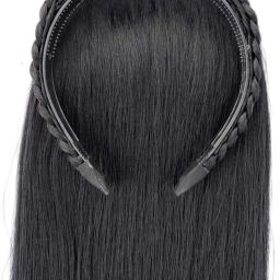 Classic Black Stretchy Long Tie Hair Extension-image-54