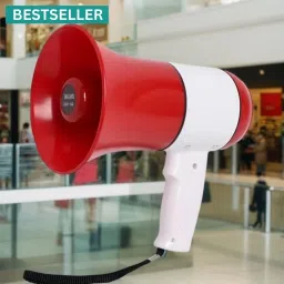 Handheld (Megaphone) (Bhopu) Horn with USB & SD Card Port for AnnouncingJT374 Outdoor, Indoor PA System-image-84