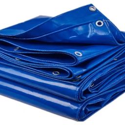 9x6 ft Blue Tarpaulin Sheet 180 GSM Heavy Duty Plastic Tirpal for Roof, Rain Tent - For Roofing, Agriculture, Outdoor Use, Vehicle Cover-image-9
