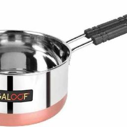 Stainless Steel Copper bottom Sauce Pan / MILK PAN / TEA PAN Capacity:-1L Sauce Pan 15.5 cm diameter 1 L capacity-image-82
