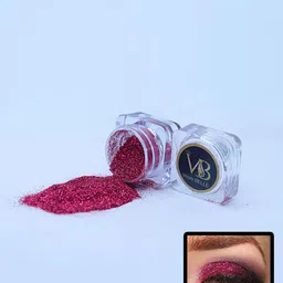 Veoni BELLE Holographic Ultra Fine Dark Pink Iridescent Laser Glitter Powder-image-65