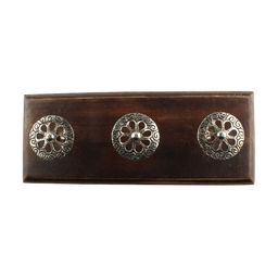 Indianshelf Flower Design Wooden Wall Hooks Key Holder-image-25