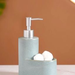 Nestasia Grey Ceramic Refillable Dispenser With Sponge Holder-49