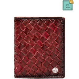 Eske Men Checked Leather Card Holder-picture-23