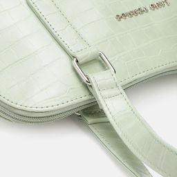 Lino Perros Croc Textured Structured Shoulder Bag image 4