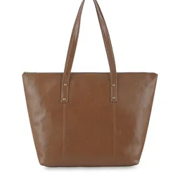 Toteteca Tan Textured Structured Shoulder Bag-24