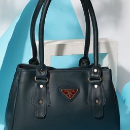 Fostelo Blue PU Structured Shoulder Bag-image-86