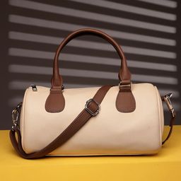 DressBerry Women Solid Bowling Shoulder Bag-image-16