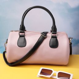 DressBerry Women Textured Bowling Shoulder Bag-1