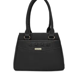 Fostelo Women Black PU Structured Shoulder Bag-26