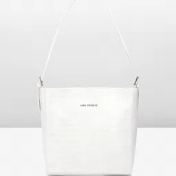 Lino Perros Croc Textured Structured Shoulder Bag-20