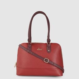 Lavie Women Red Tonal Lara Dome Satchel Handbag-15